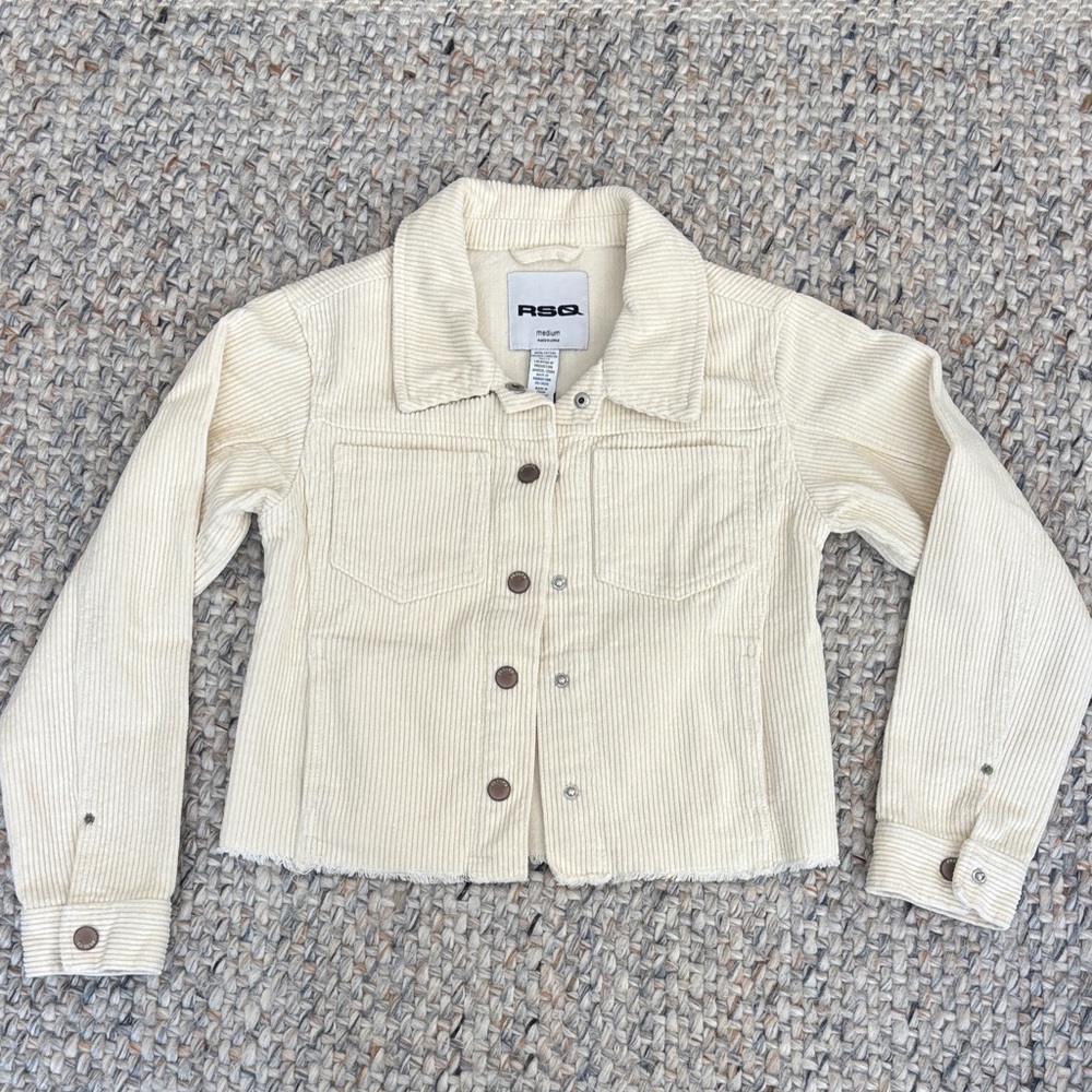 RSQ Kids Light Beige Corduroy Jacket